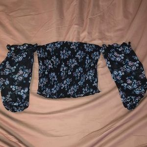 Floral off the shoulder top